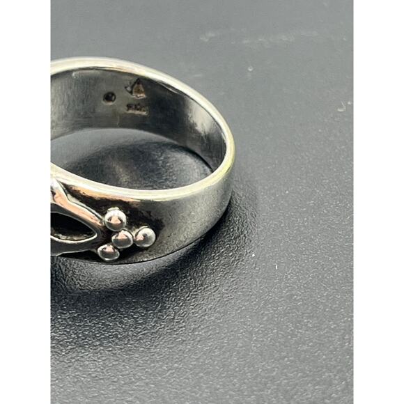 Silpada 925 Sterling Silver Black Chalcedony Ring Sz 8.5, 10.13 grams #R1410 - Picture 5 of 8